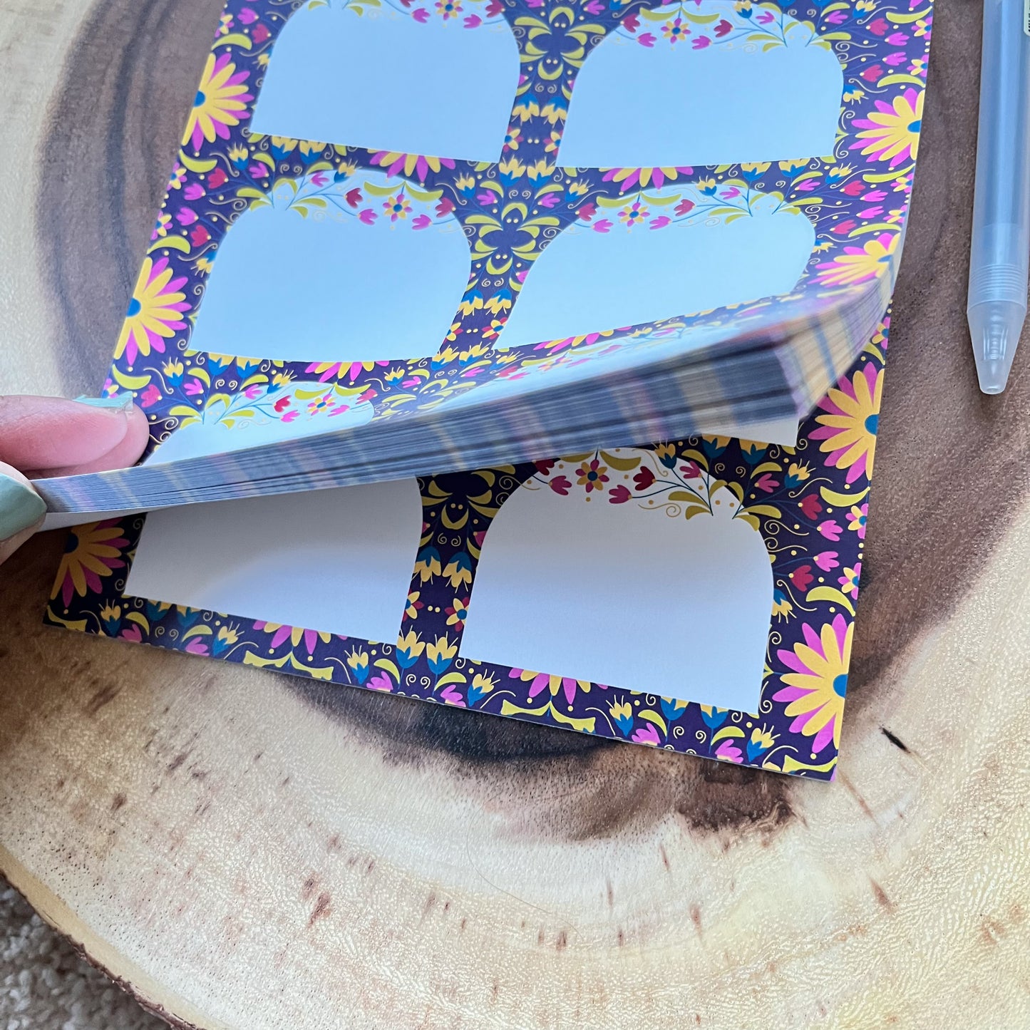 Dainty Designer A5 Weekly Notepad | Pretty Indian Stationery | By Sanjana Raj