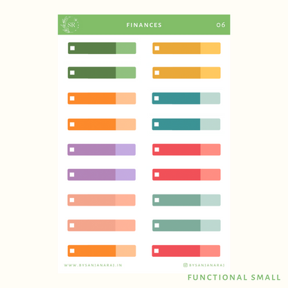 Finances Sticker Kit | Planner Stickers | By Sanjana Raj
