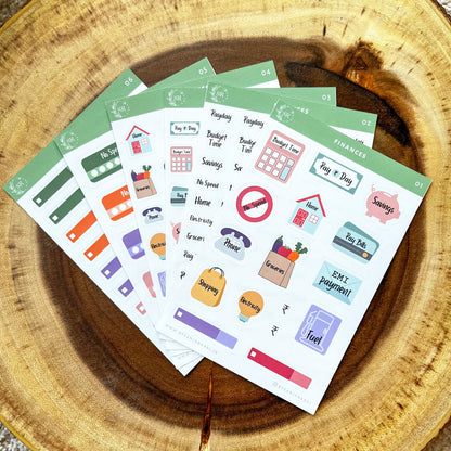 Finances Sticker Kit | Planner Stickers | By Sanjana Raj