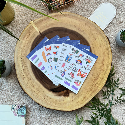 Self Care Sticker Kit | Planner Stickers | By Sanjana Raj