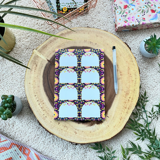Dainty Designer A5 Weekly Notepad | Pretty Indian Stationery | By Sanjana Raj