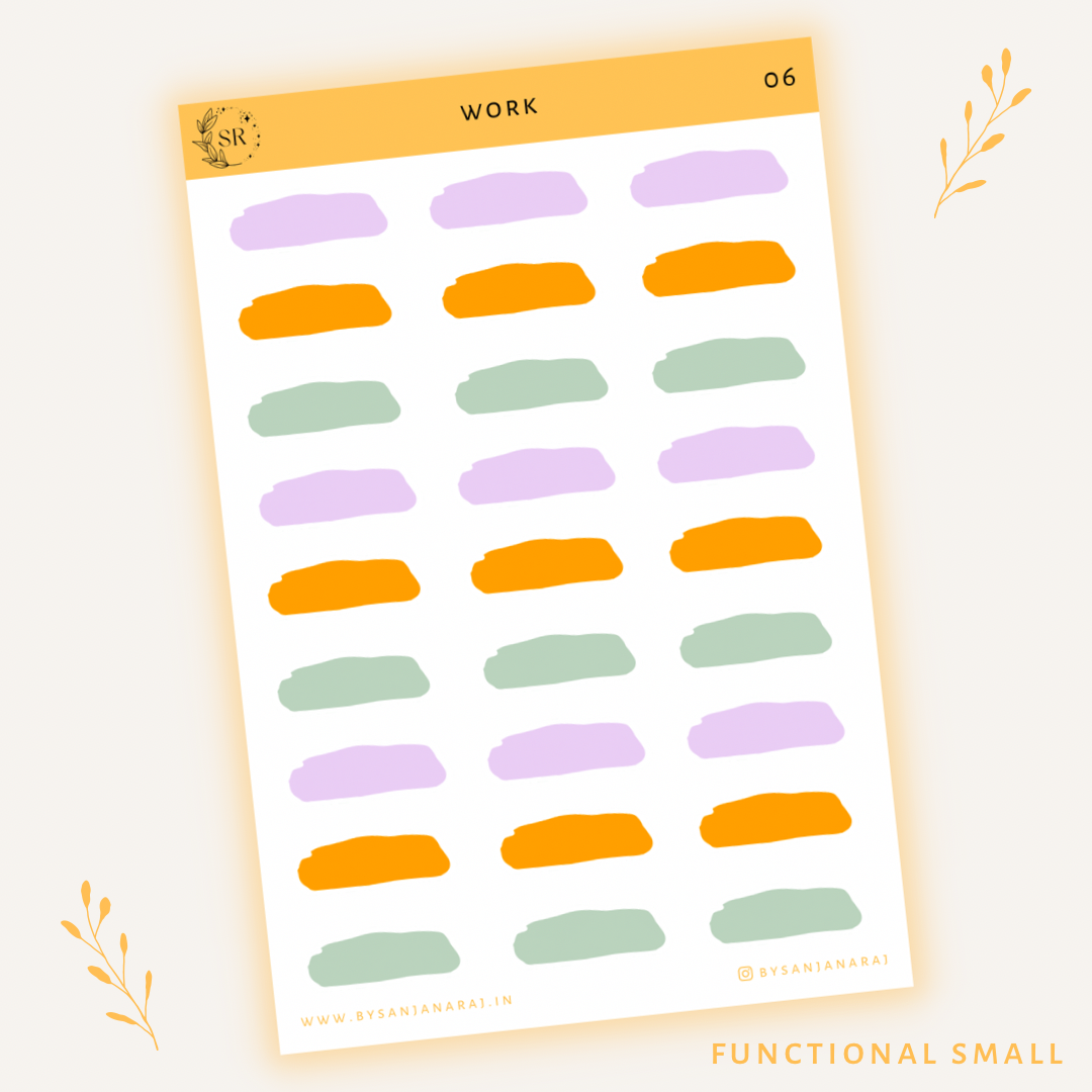 Work Sticker Kit | Planner Stickers | By Sanjana Raj