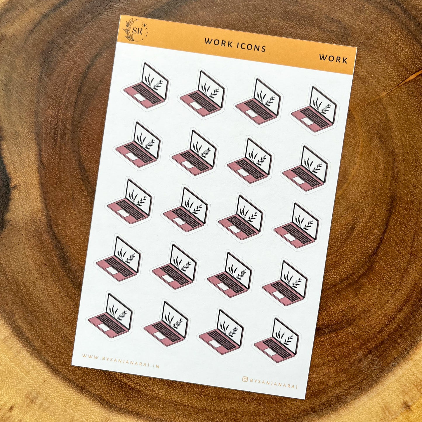 Work Icons | Work - Singles | Planner Stickers | By Sanjana Raj